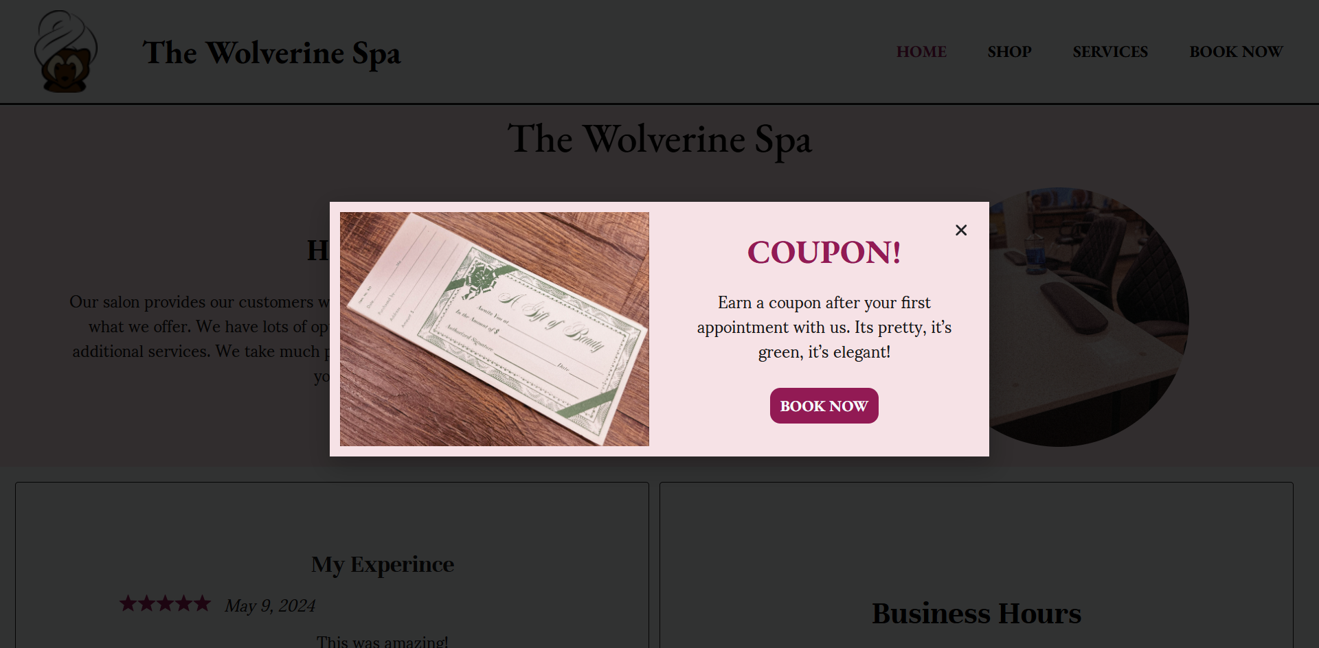 Discount Pop-up